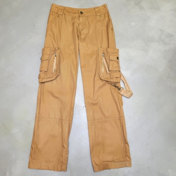 [NWOT] PATRICK ROBINSON X TARGET WIDE LEG CARGO PANTS with DETACHABLE STRAP Sz S - Picture 1 of 15